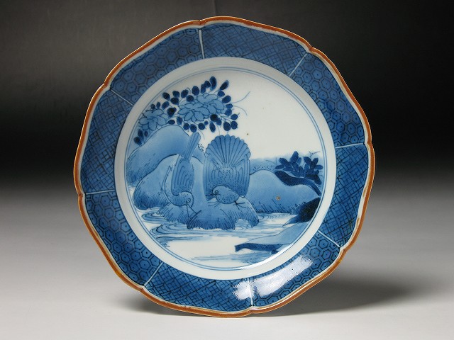古美術 三樹 - 藍九谷 双鳥文皿 | 古美術品専門サイト fufufufu.com