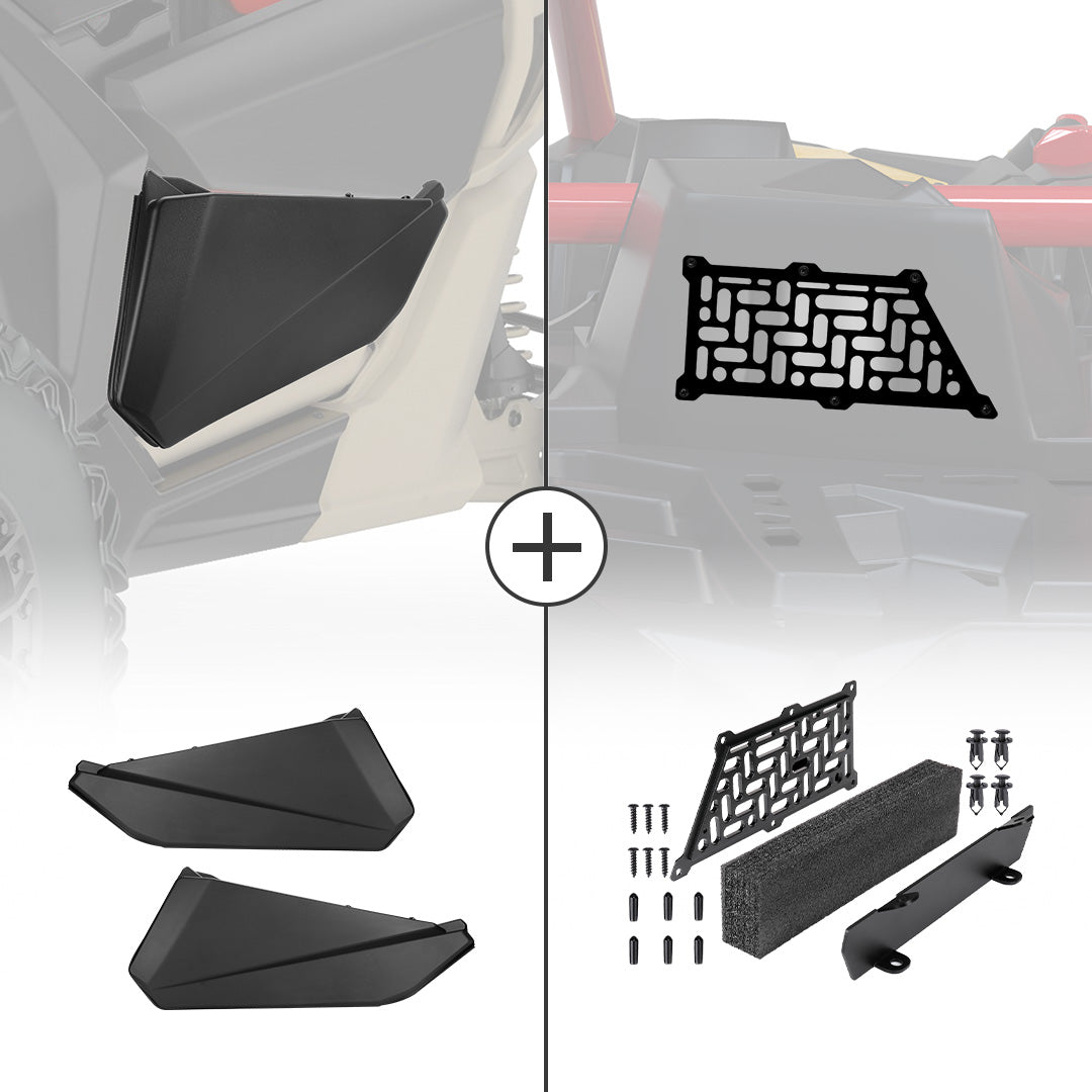 Noise Reduction Kit & Front Lower Door Inserts Fit Can-Am Maverick