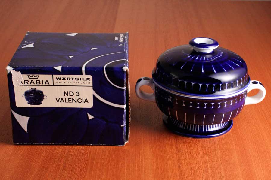 アラビア バレンシア シュガーポット / Arabia Valencia Small Tureen #24