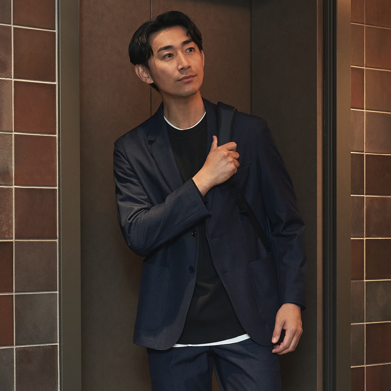 THE THIRD SUITSジャケット デニムライク|O45_5AM4R10 - ORIHICA 公式通販