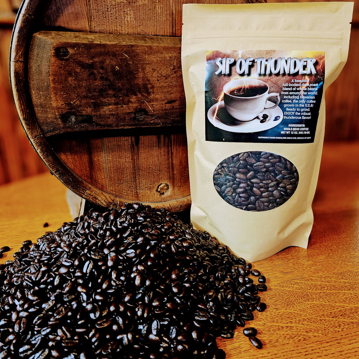 J. Sip of Thunder - Whole Bean Coffee $18 – Martinson's Ranch