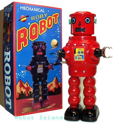 ARRIVED! R-35 Robot Tin Windup meets Robby the Robot Red – Robot