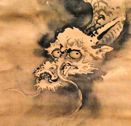 龍の謂れと形 維摩・龍虎図掛け軸（東京国立博物館）