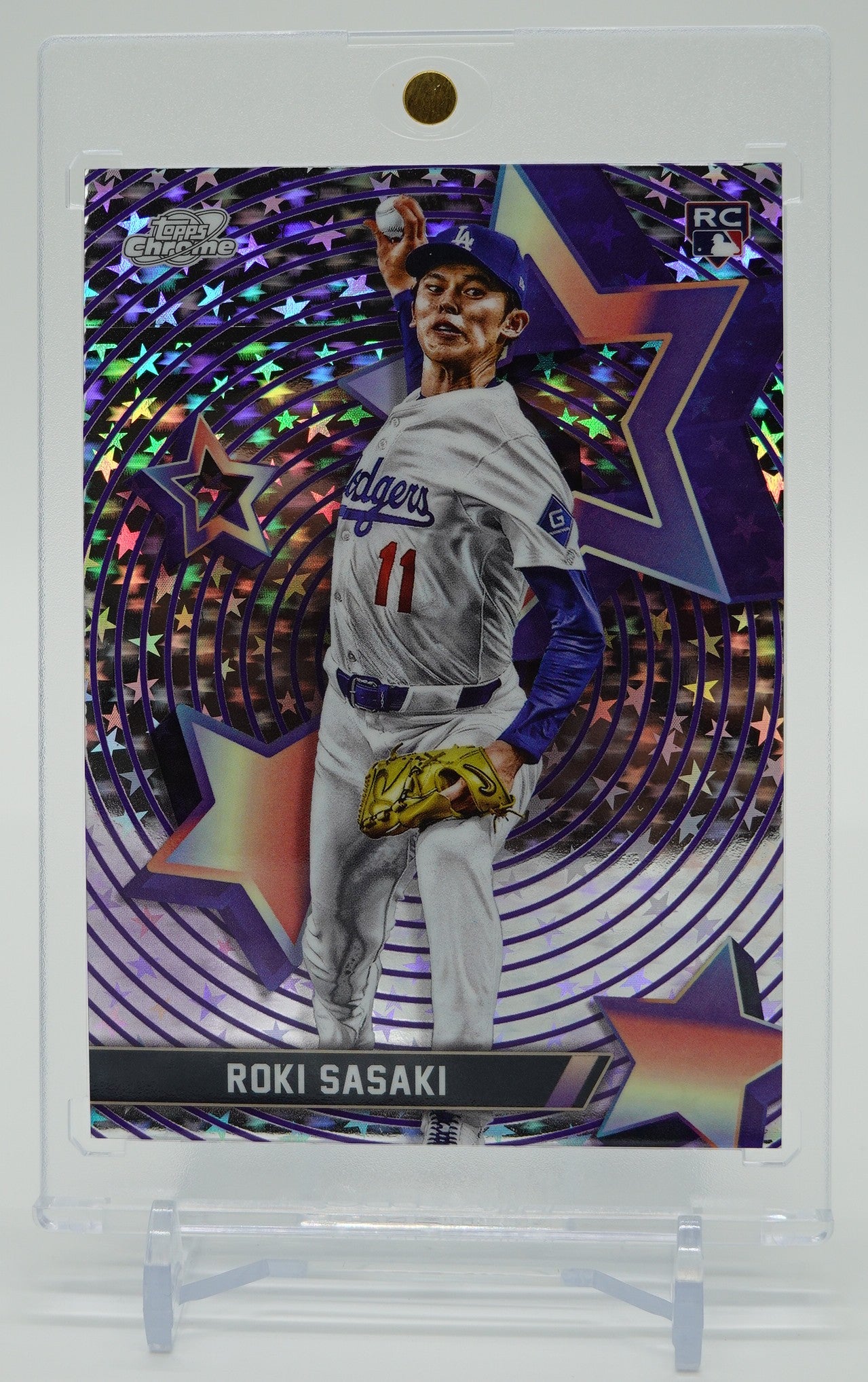 佐々木朗希 Starfractorインサート/ルーキーカード 2025 Topps Cosmic