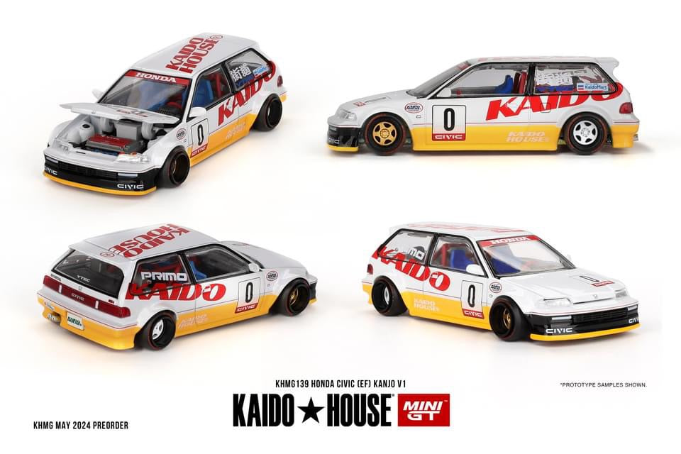 Kaido House x Mini GT 1:64 Honda Civic (EF) Kanjo V1 | Southern