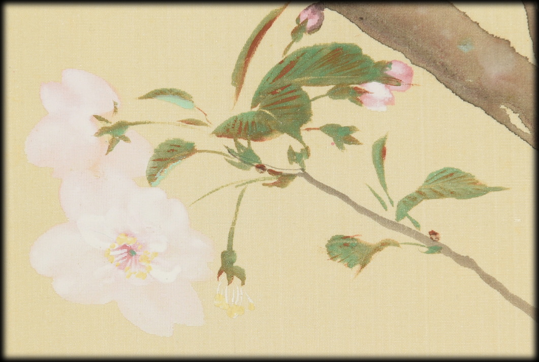 武田鼓葉「桜花図」：B-2493[掛け軸]古美術谷口