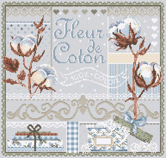 Madame La Fee Parfums de Fleurs (Floral Perfume) - Cross Stitch