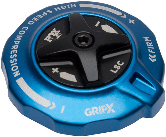 FOX GRIP X Top Cap Interface Parts - 2025 HSC - LSC Blue Anodized