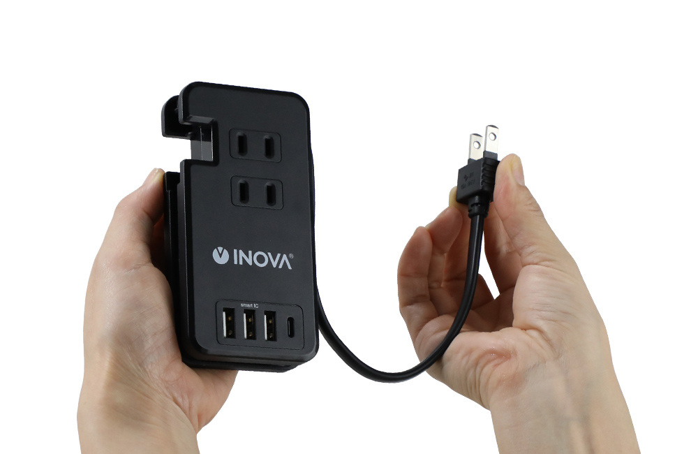 INOVA たぷもちつよし PD30W 4ポートUSB付き 3AC 電源タップ 3R