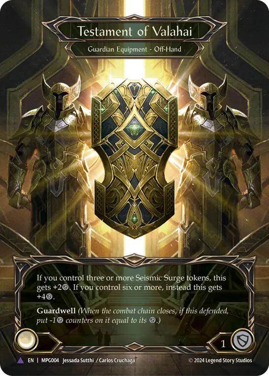 Testament of Valahai (Marvel Cold Foil) [MPG004] (Mastery Pack Guardia