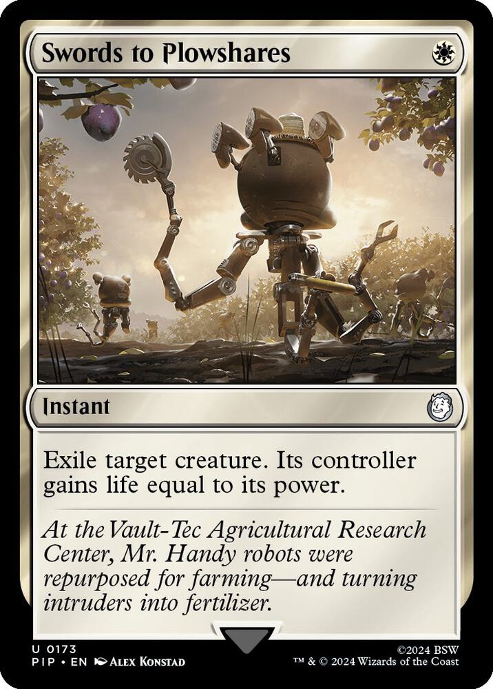 Swords to Plowshares - Universes Beyond: Fallout - Magic: The