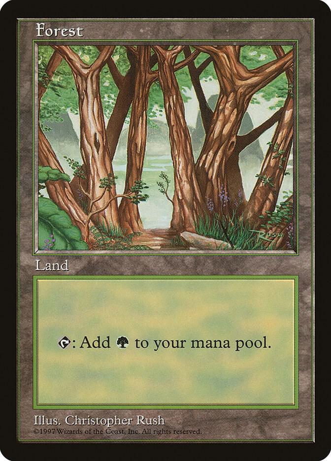 Forest - Blue Pack (Rush) - APAC Lands - Magic: The Gathering