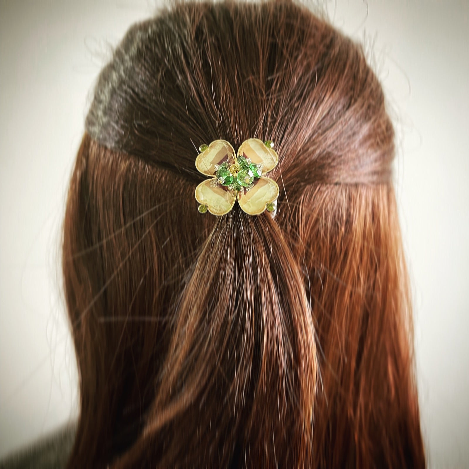 大人 ヘアゴム 紫 虹 花 贈り物 高級 おしゃれ ヘアアクセサリー