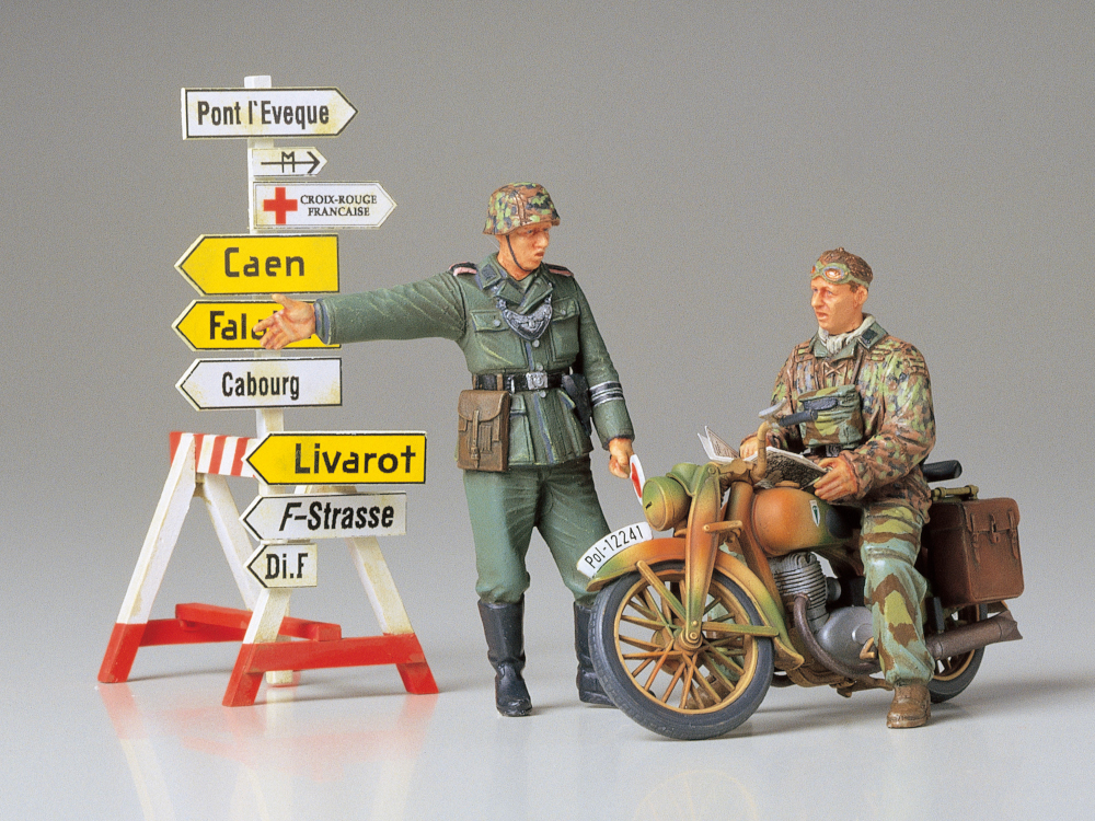 1/35 ドイツ軍用オートバイ 野戦伝令セット: スケールモデル｜TAMIYA