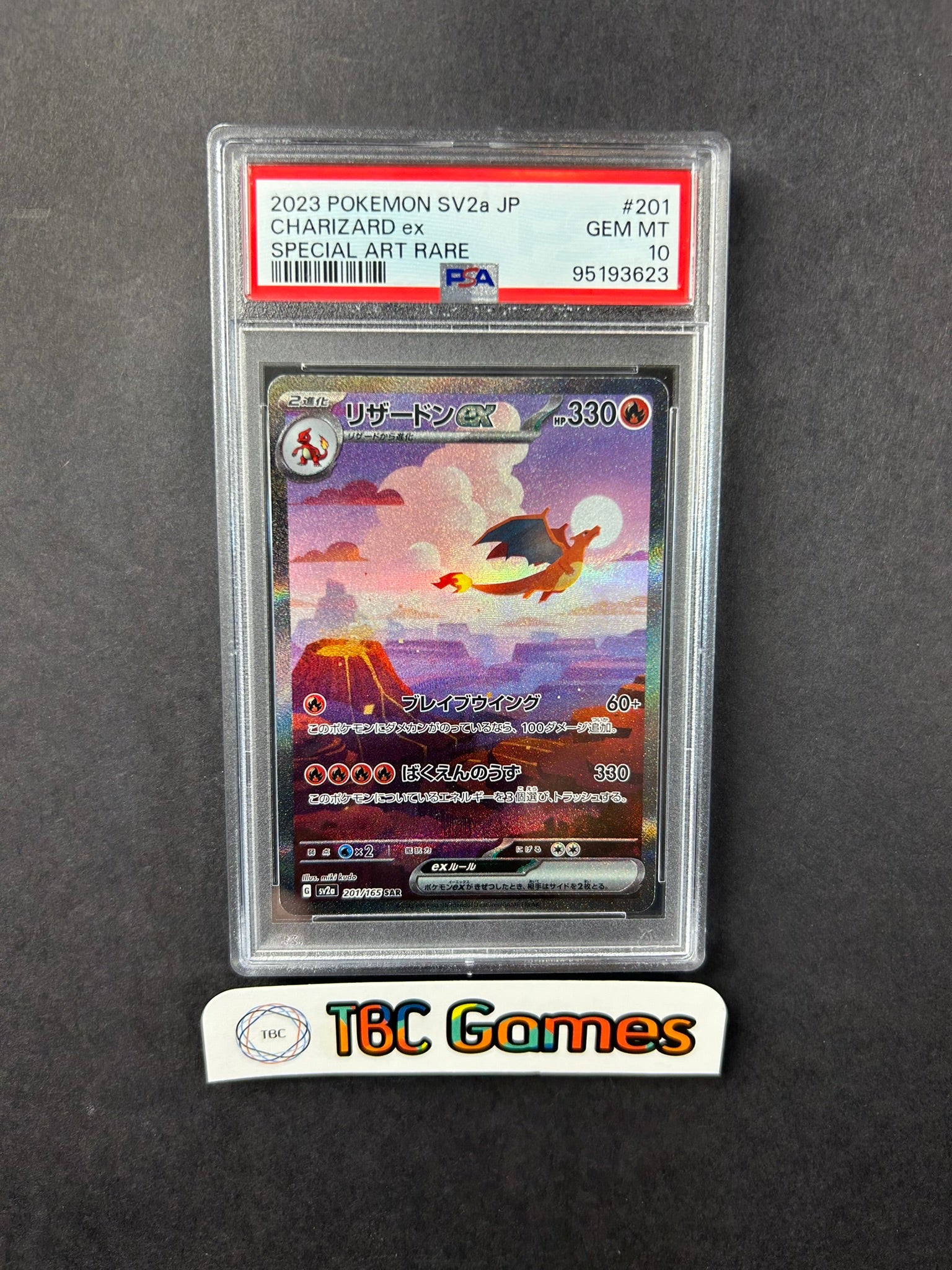 Charizard ex 151 sv2a 201/165 Japanese PSA 10 – TBC Games