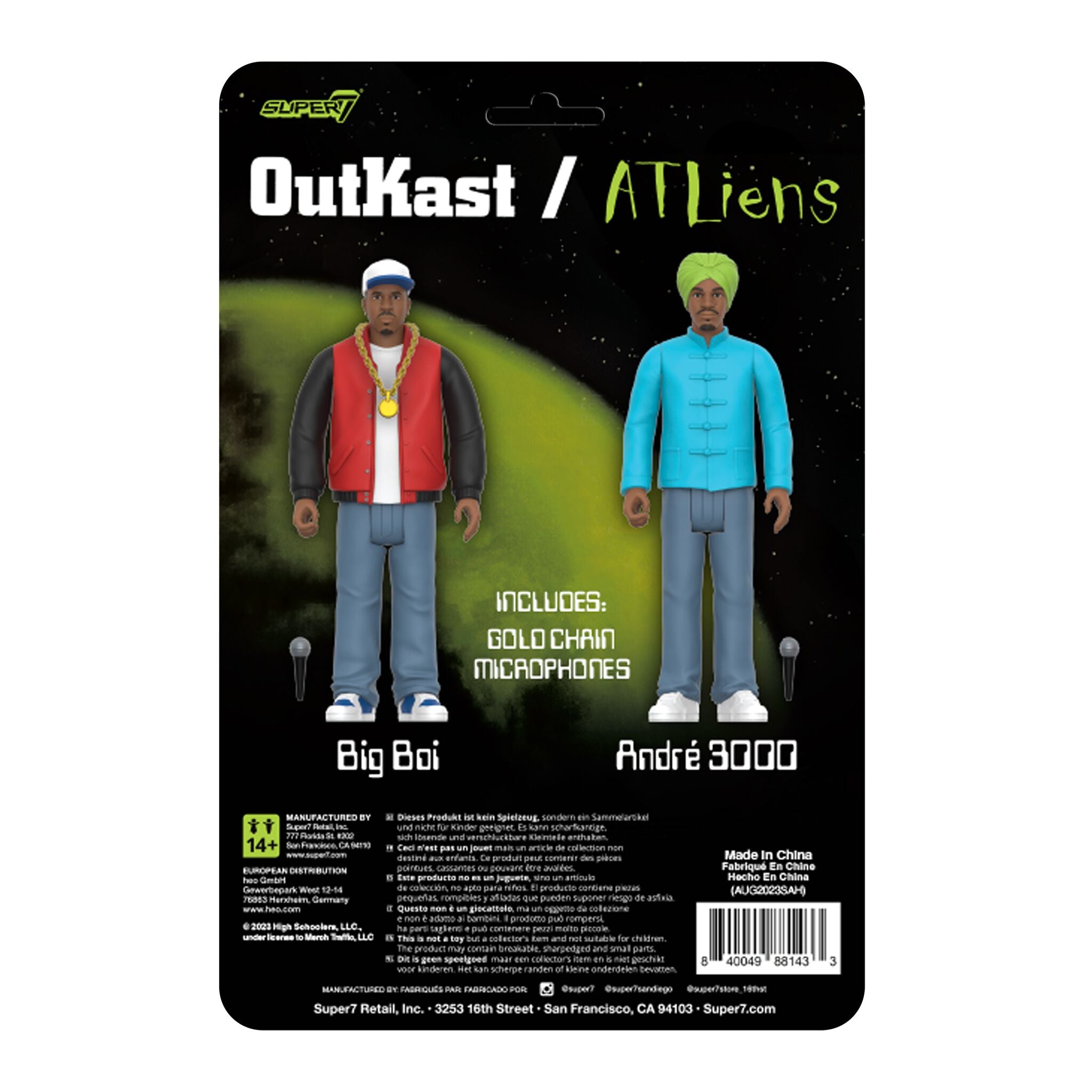 Super7 x Outkast - Andre 3000 - Big Boi (ATLIENS) ReAction Figures