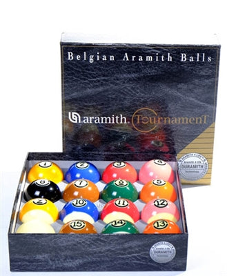 Aramith Tournament TV Ball Set with Pro-Cup Cue Ball 2-1/4
