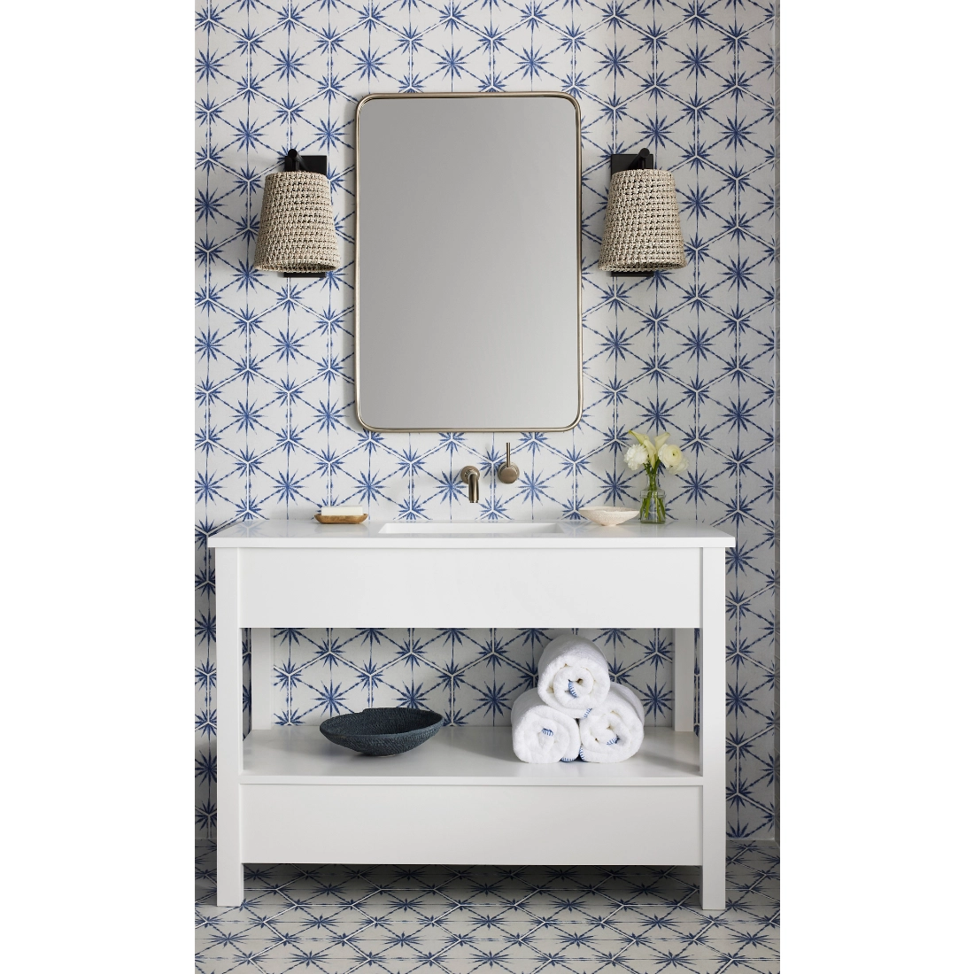 Summerland by Jeffrey Alan Marks in Miramar Hex Porcelain Wall and