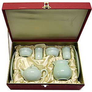 台湾茶器セット（青磁）–台湾製 – 陶庵–新しい価値を創造する台湾陶磁器