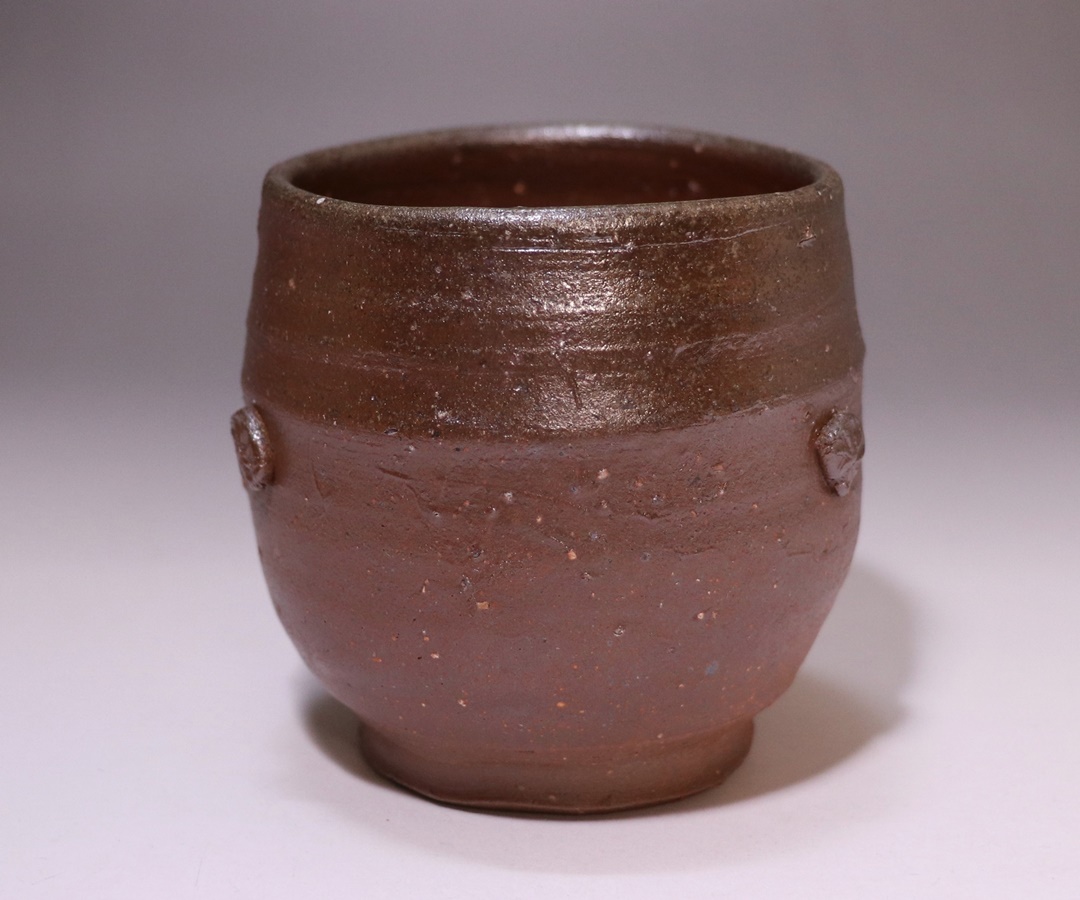 金重陶陽 作 「備前酒呑」 ～備前焼専門卸小売店 川口陶楽苑～
