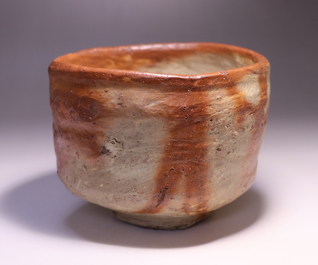 横山直樹 作 「備前自然練込茶盌」 ～備前焼専門卸小売店 川口陶楽苑～