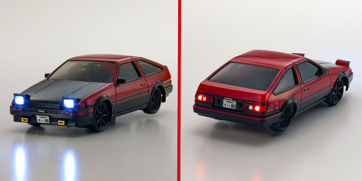 初めてのRCカーに 京商EGG スプリンタートレノ AE86(赤黒ツートン