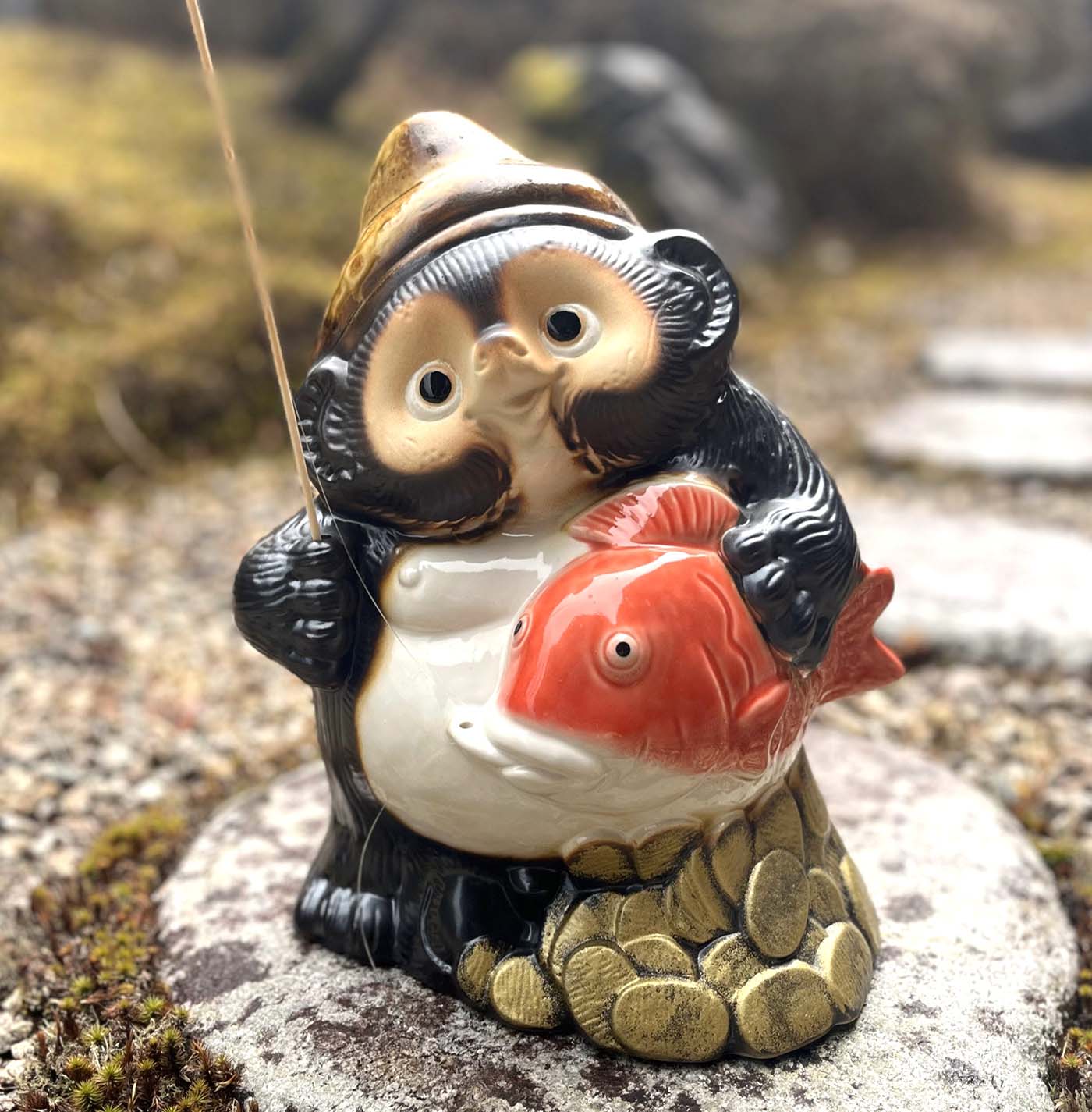 楽天市場】恵比須たぬき かわいい 置物 陶器 信楽焼 たぬき 七福神