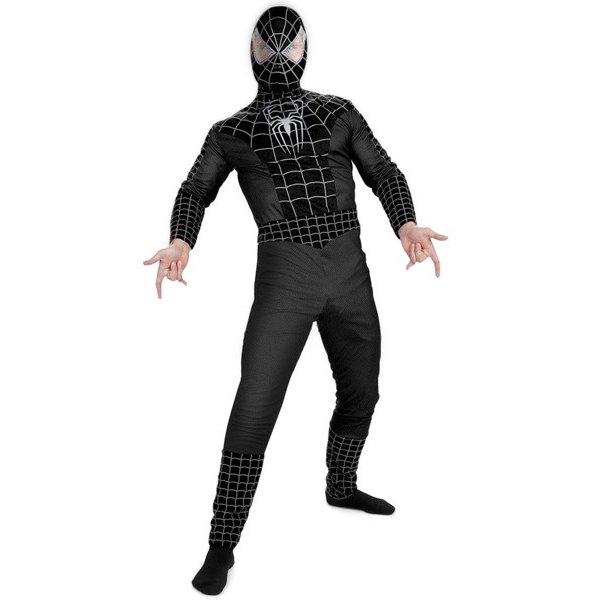 楽天市場】ブラックスパイダーマン コスチューム 大人用