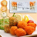 楽天市場】【冷凍】海鮮団子串(たこ・えび・いか) 45G 10食入
