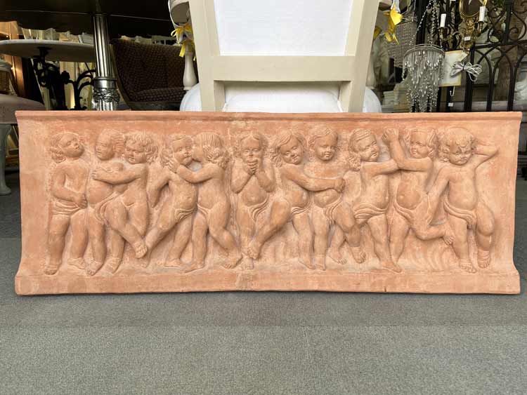 楽天市場】イタリア製 テラコッタ レリーフ 子供のパネル ART805 1m