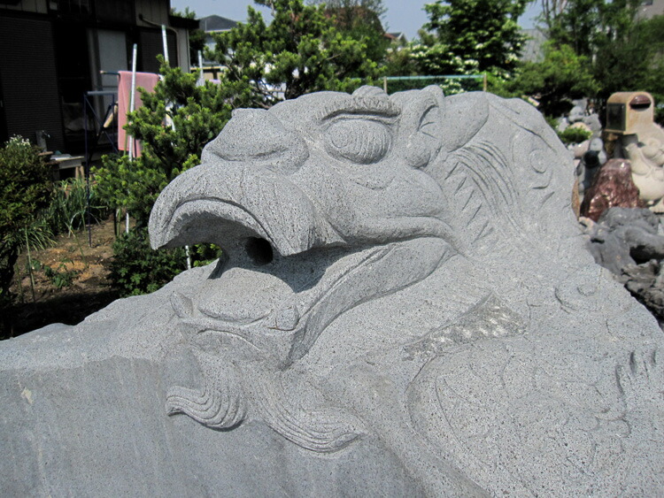 楽天市場】御影石 彫刻 龍 巨石風呂 露天 風呂 石風呂 希少 天然 竜 辰