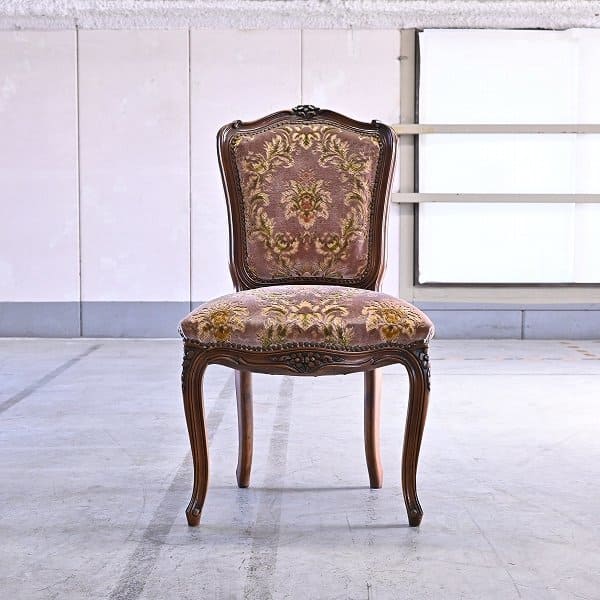 美品 カリモク ドマーニ ルイ（Louis XV） ロココ様式1人掛けソファ
