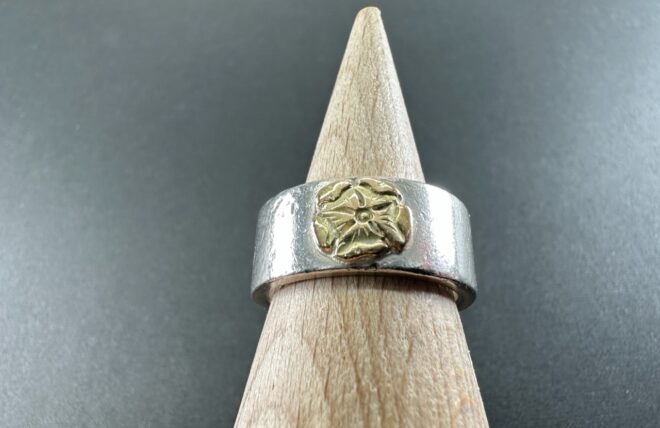 楽天市場】ゴローズ goro's [中古品] ローズ平打ちリング (13号