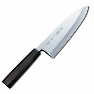 楽天市場】【 業務用 】出刃包丁 堺孝行 青二鋼 黒丹柄仕様 18cm