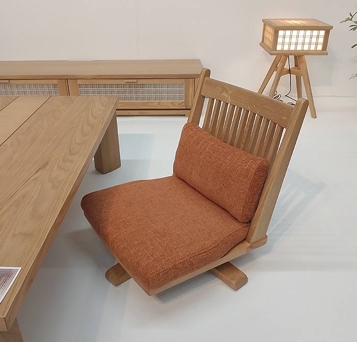 回転座椅子 FURNITURE 木製 ロータイプ 和室 和風家具 ② 回転座椅子