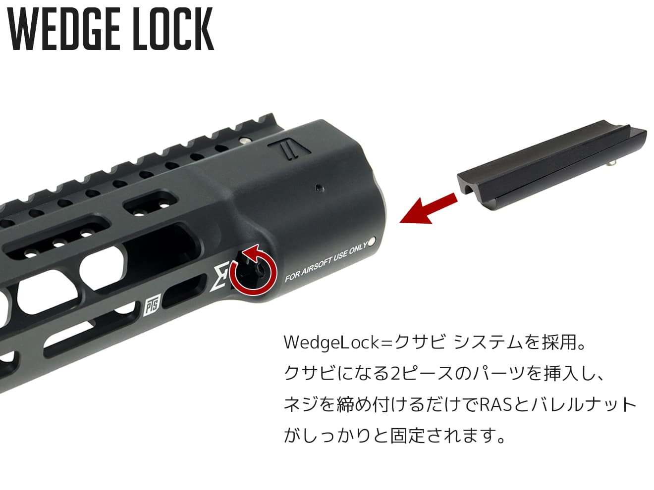 楽天市場】【正規品】PTS ZEV WedgeLock M-LOK レールハンドガード 12