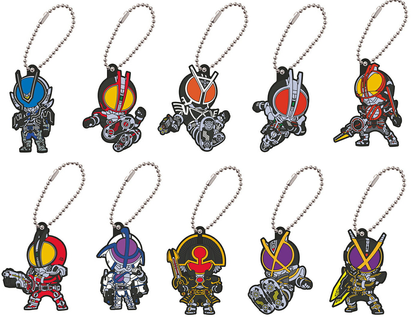 楽天市場】仮面ライダー555 カプセルラバーマスコット 全10種セット