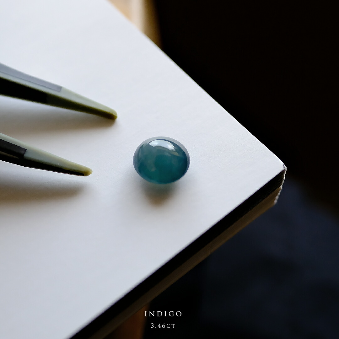 楽天市場】翡翠 (ヒスイ) ルース 『INDIGO』 ( 3.46ct / サイズM