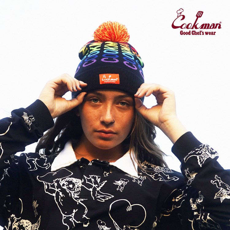 楽天市場】COOKMAN クックマン ビーニー ニット帽 ニット 「Logo