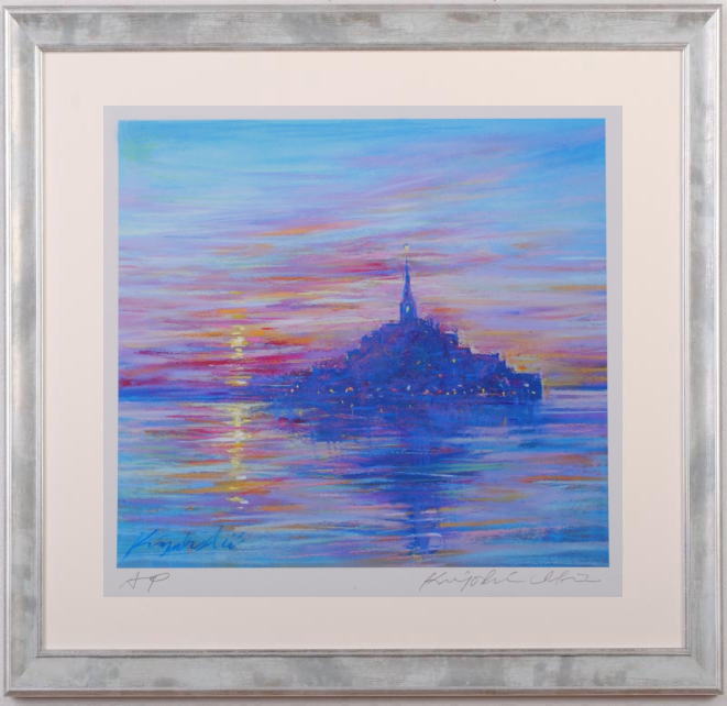 楽天市場】モン・サン・ミシェル 絵画 風景画 フランス 世界遺産 版画