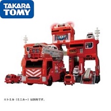 楽天市場】【送料無料】タカラトミー トミカワールド 変形出動!ビッグ