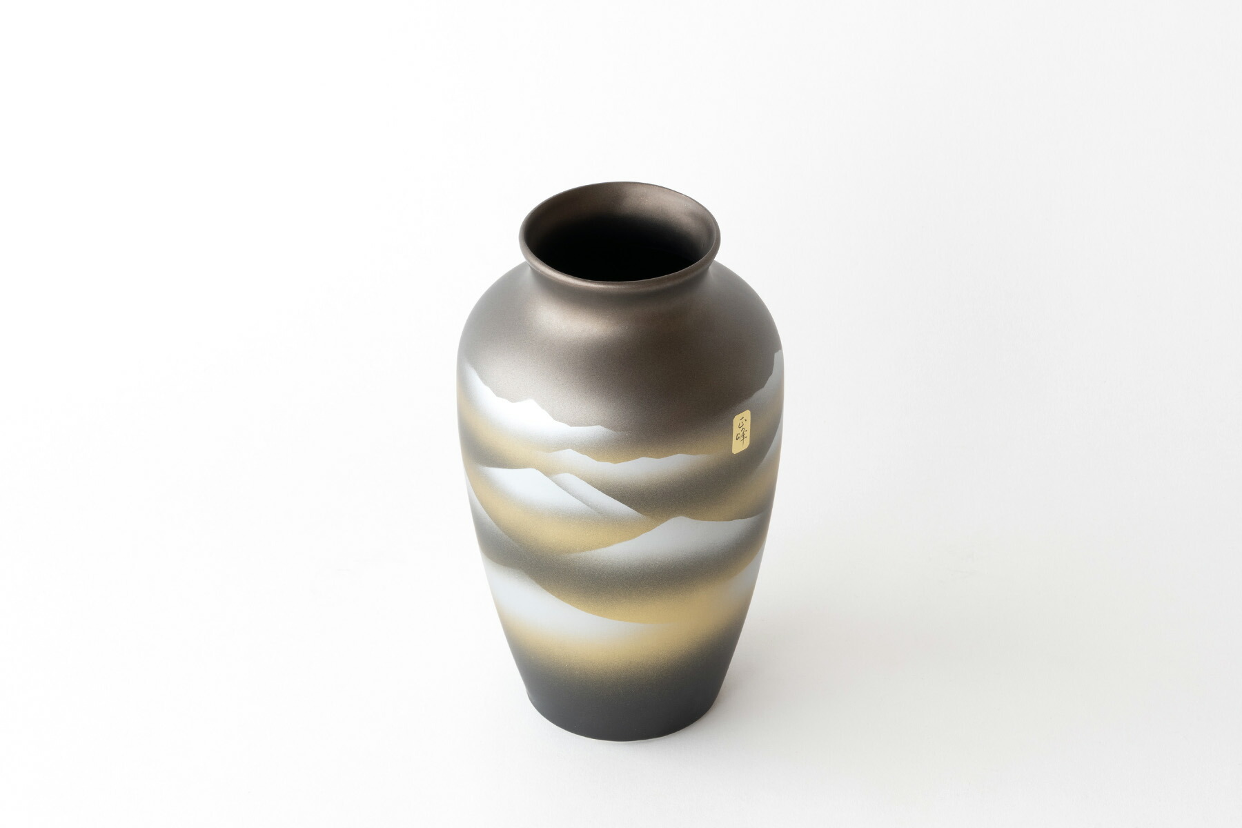 楽天市場】仏間 花瓶 カメ型 金彩雲海 7号 陶器 レトロ 上品 25センチ
