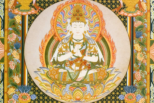楽天市場】仏画色紙 未・申歳の守り本尊 大日如来 : 仏像仏画チベット