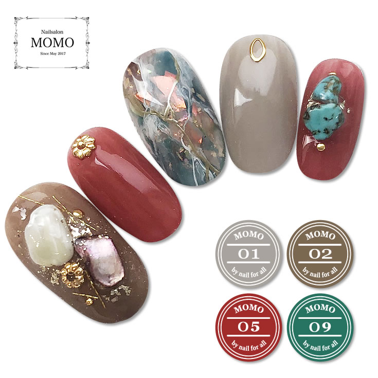 楽天市場】□カラージェル MOMO by nail for all 3g 01-12 《10個まで