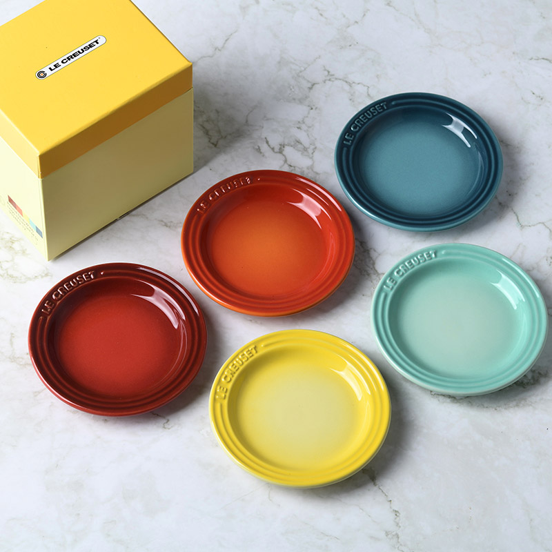 楽天市場】Le Creuset ル・クルーゼ ミニプレート 5枚入り レインボー
