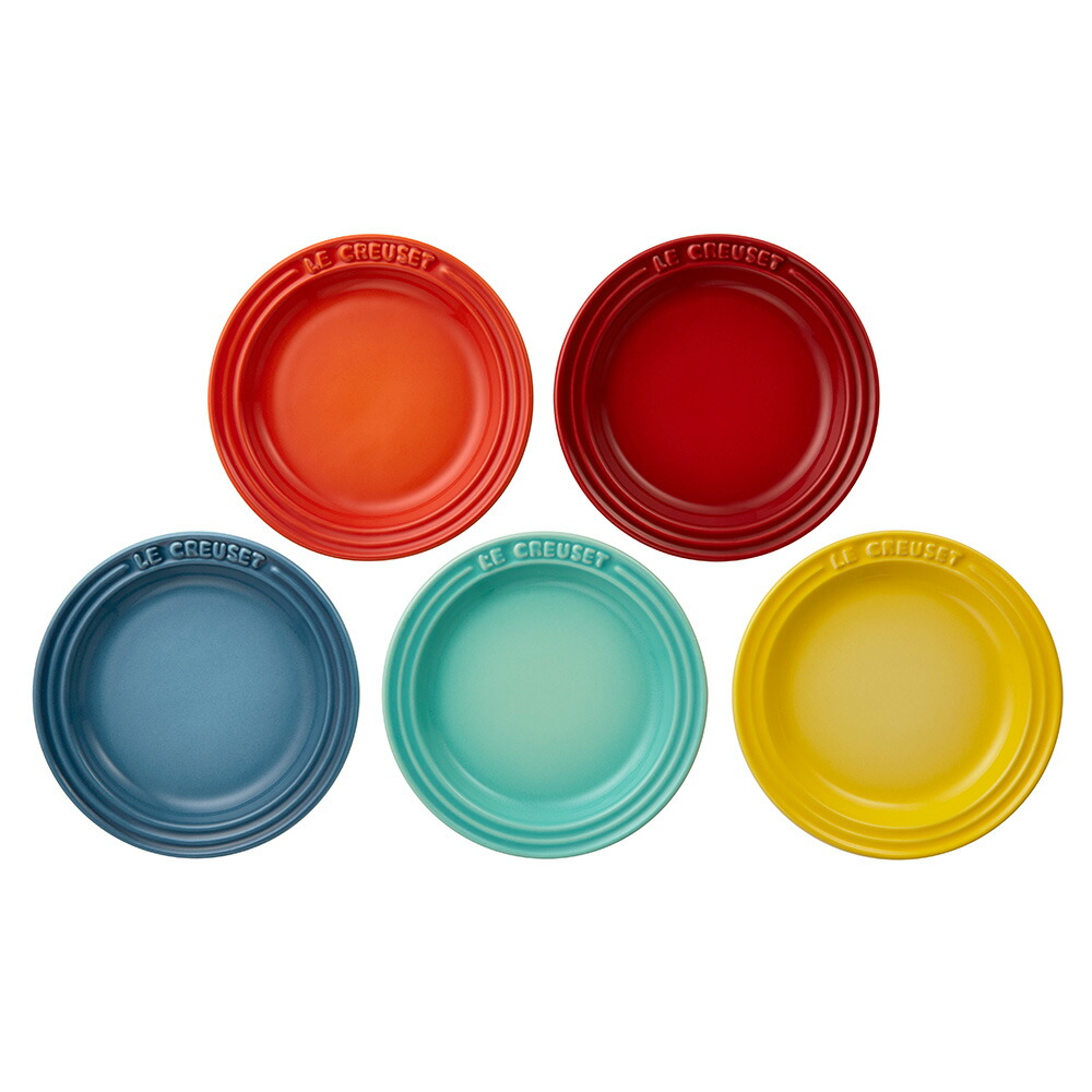 楽天市場】Le Creuset ル・クルーゼ ミニプレート 5枚入り レインボー