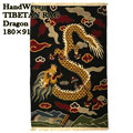 楽天市場】TIBETAN RUG チベタンラグ 絨毯 ドラゴン/Dragon/180×91 : NAVIE
