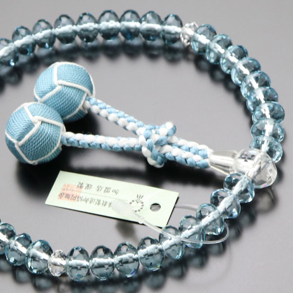 楽天市場】【現品お届け！】数珠 女性用 スターシェイプ ブルー