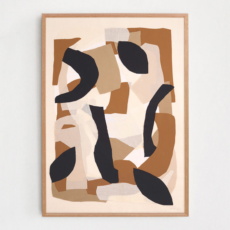 ATELIERCPH Abstract cubismポスターブラックフレーム付き Atelier Cph, Abstract Cubism - THE POSTER CLUB