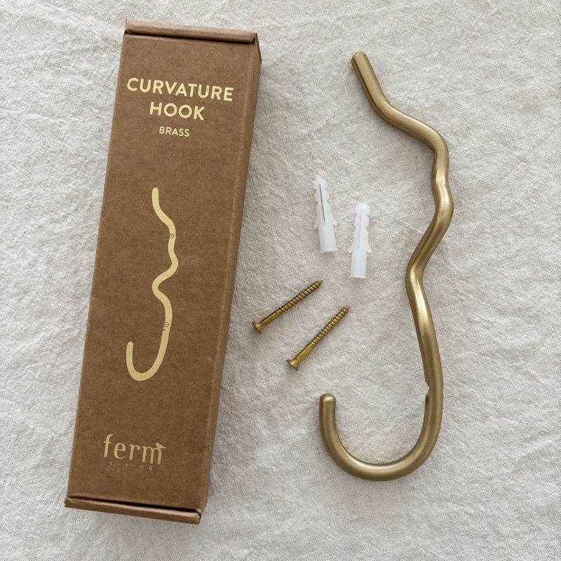 楽天市場】【在庫あります】Ferm Living カーヴァチュア フック ブラス